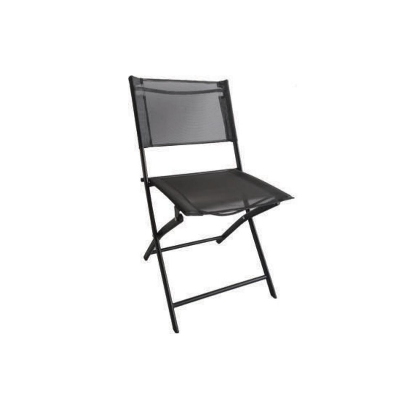 Silla plegable de patio para acampar al aire libre de metal