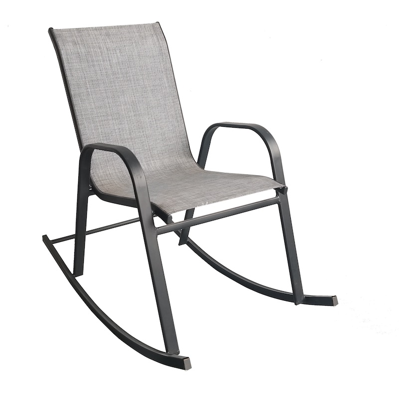 Silla plegable de patio para acampar al aire libre de metal